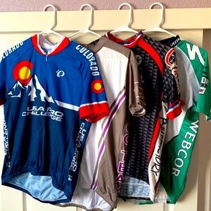 Bundle of 4 Men’s Large Cycle Jerseys